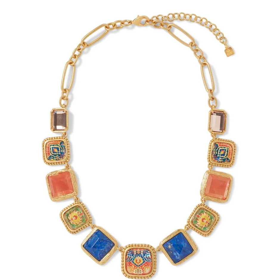 New Kashan Carpet Statement Collar Necklace Necklaces