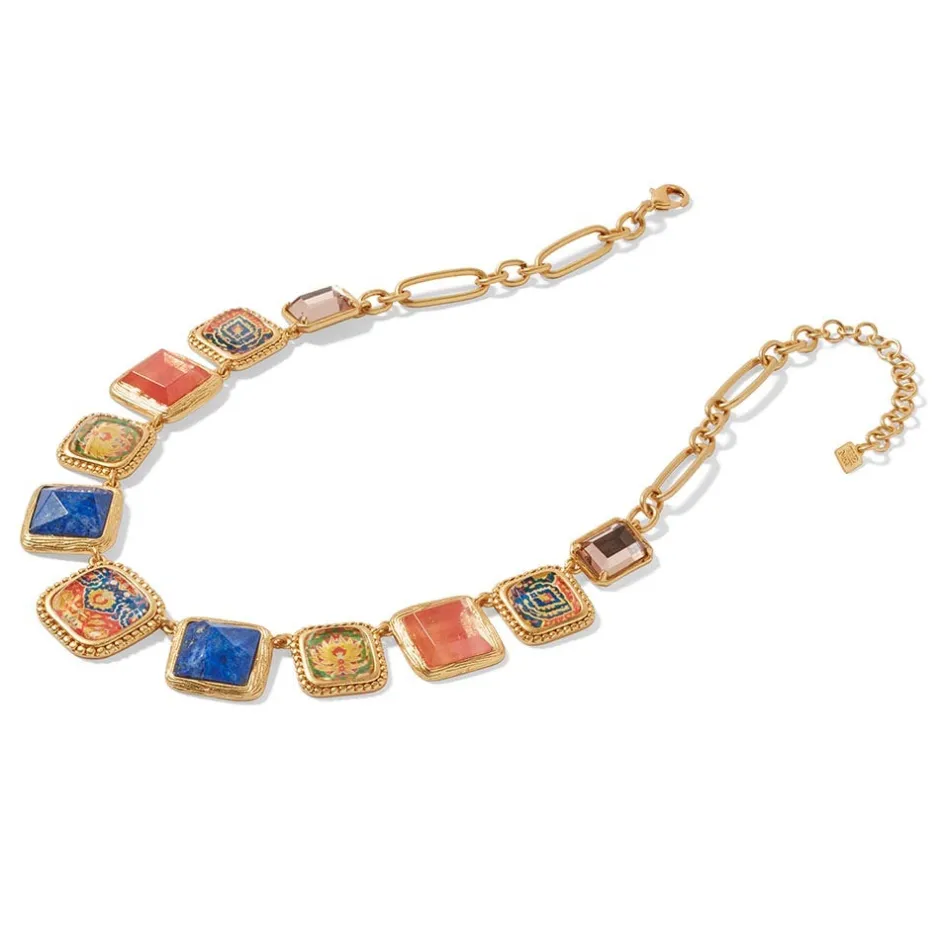New Kashan Carpet Statement Collar Necklace Necklaces