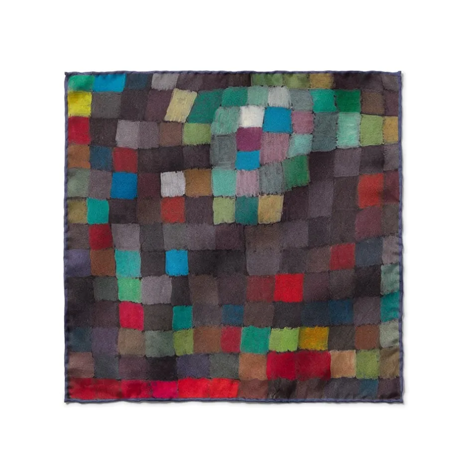 Klee May Picture Silk Pocket Square Small Accessories