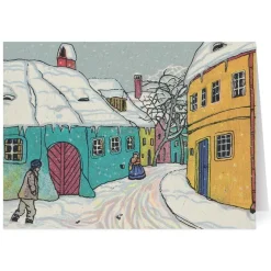 Hot Krenek: Houses in the Snow Holiday Cards Holiday Cards