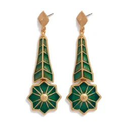 Outlet Lotus Pagoda Plique-à-Jour Long Drop Earrings Earrings