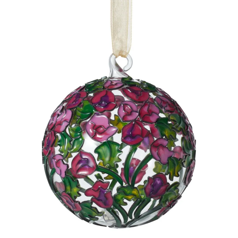 Sale Louis C. Tiffany Garden Landscape Cloisonné Ornament Set Ornaments