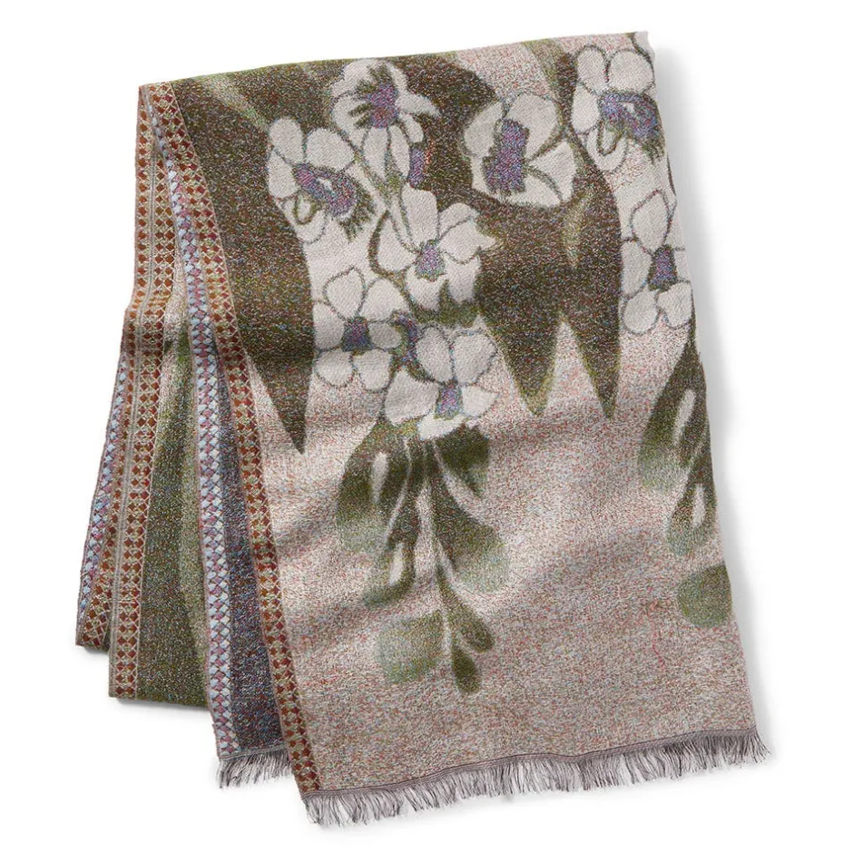 Best Louis C. Tiffany Gladioli Wool-Blend Shawl Scarves & Wraps