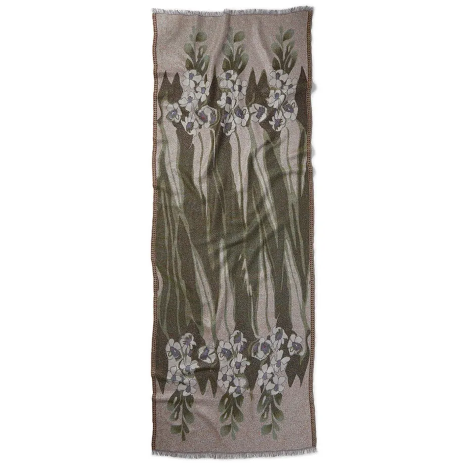 Best Louis C. Tiffany Gladioli Wool-Blend Shawl Scarves & Wraps