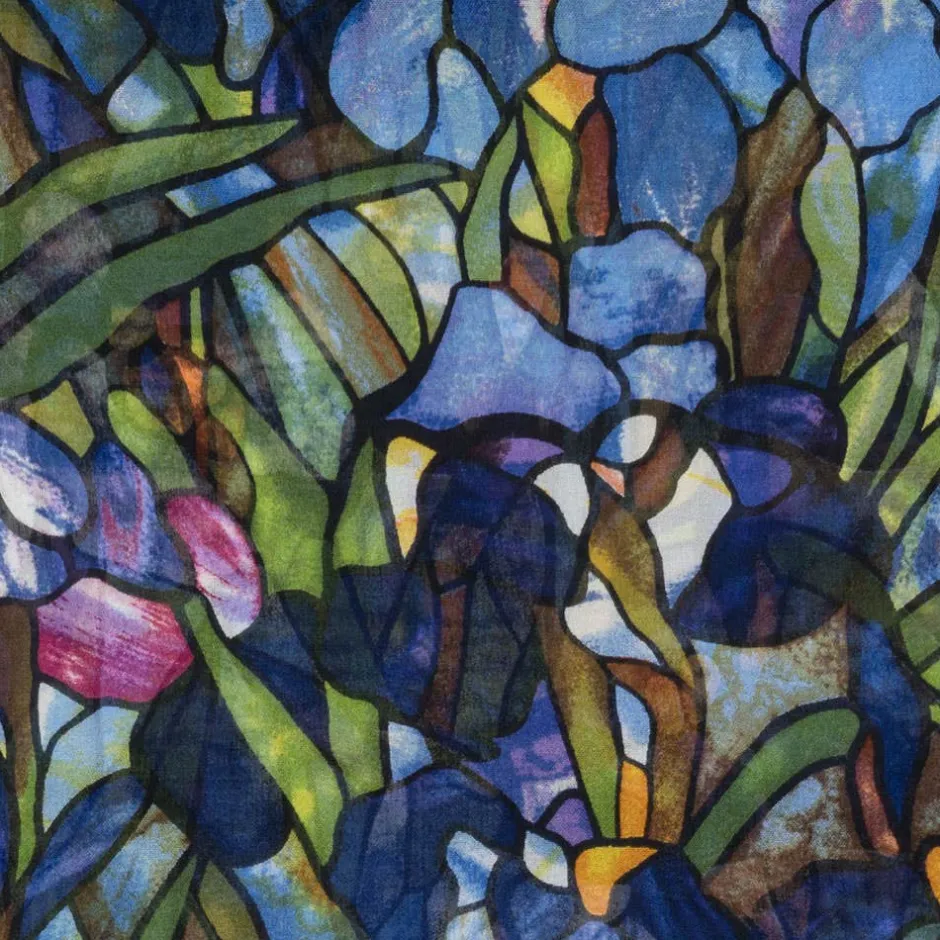 Best Louis C. Tiffany Irises Oblong Silk Scarf Scarves & Wraps