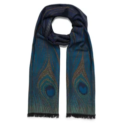 New Louis C. Tiffany Peacock Feather Wool-Blend Shawl Scarves & Wraps