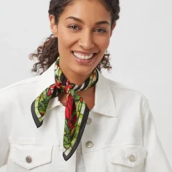 Discount Louis C. Tiffany Peonies Silk Neckerchief Scarves & Wraps