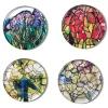 Hot Louis C. Tiffany Stained-Glass Coasters Tableware