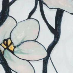 Outlet Louis C. Tiffany White Magnolia Oblong Silk Scarf Scarves & Wraps