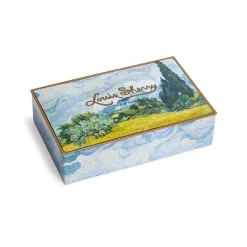 Best Louis Sherry Van Gogh Wheat Field with Cypresses 12-Piece Chocolate Tin Tableware