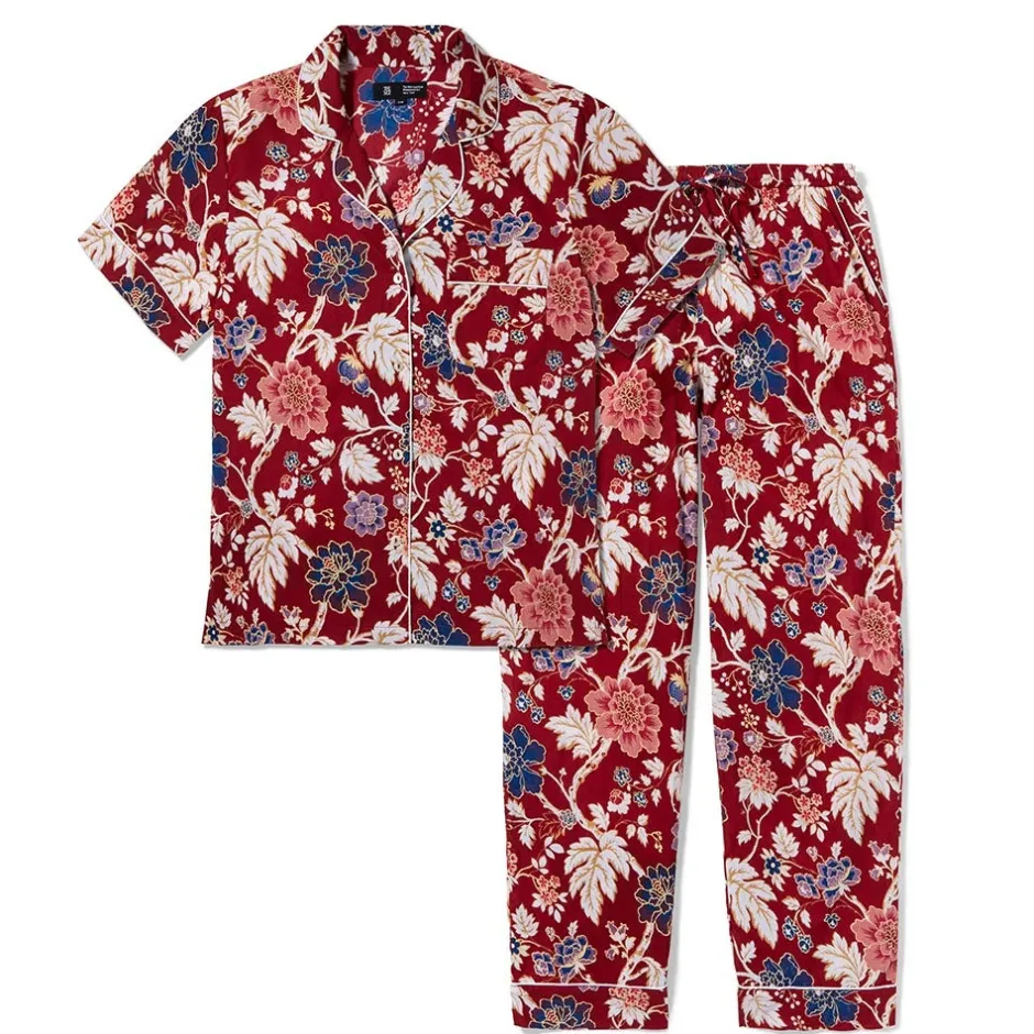 Lyon Floral Cotton Women's Pajamas Clothing