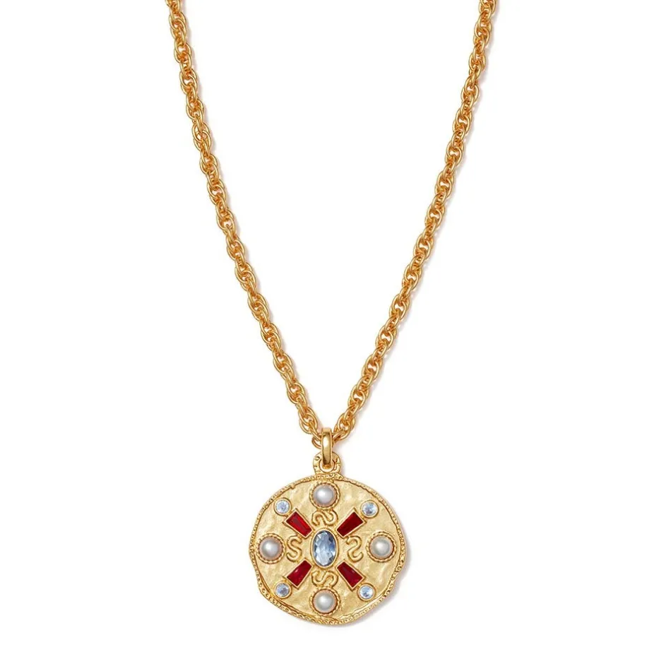 Best Medieval Stone Medallion Pendant Necklace Necklaces
