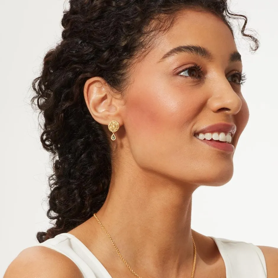 New Mediterranean Coin Stud Earrings Earrings