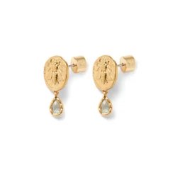 New Mediterranean Coin Stud Earrings Earrings