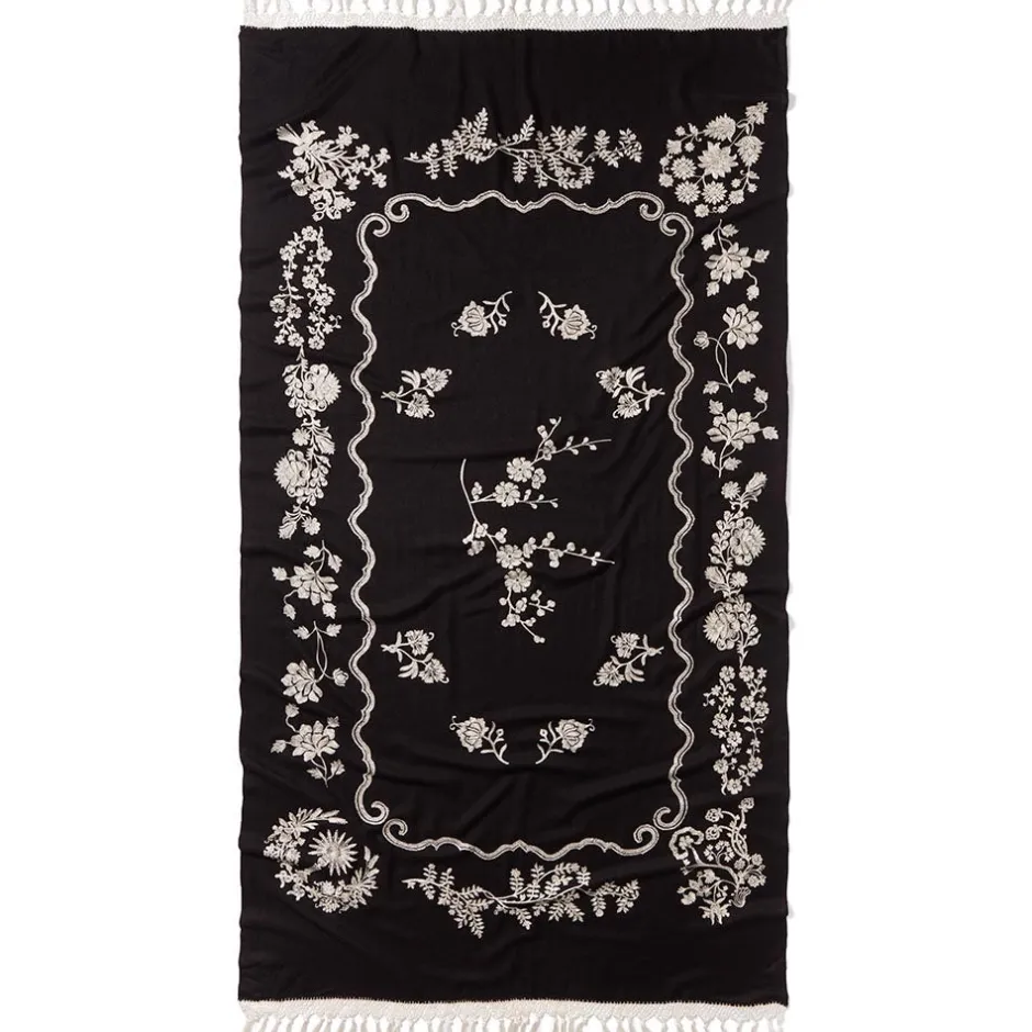 Outlet Met Florals Embroidered 50th Anniversary Shawl Scarves & Wraps