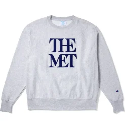 Sale Met Logo Appliquéd Unisex Champion® Sweatshirt Clothing