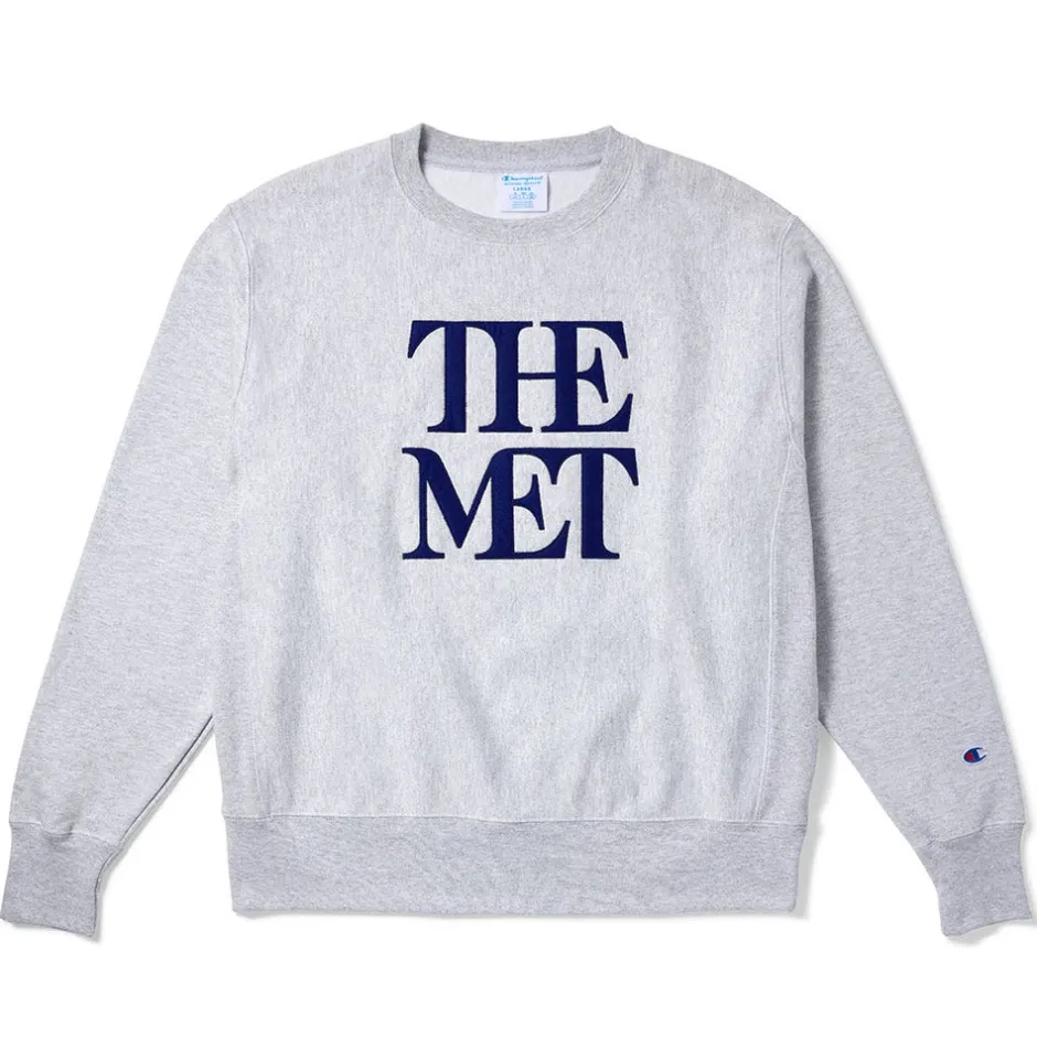 Sale Met Logo Appliquéd Unisex Champion® Sweatshirt Clothing