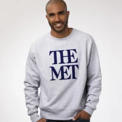 Sale Met Logo Appliquéd Unisex Champion® Sweatshirt Clothing