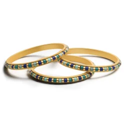 Outlet Middle Kingdom Cylindrical Bead Bangles Bracelets