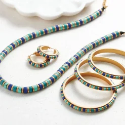 Outlet Middle Kingdom Cylindrical Bead Bangles Bracelets