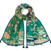 Hot Ming Birds and Flowering Branches Oversize Oblong Scarf Scarves & Wraps