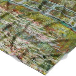 Hot Monet Blooms Double-Sided Square Silk Scarf Scarves & Wraps