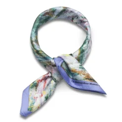 New Monet Bridge and Water Lilies Silk Neckerchief Scarves & Wraps