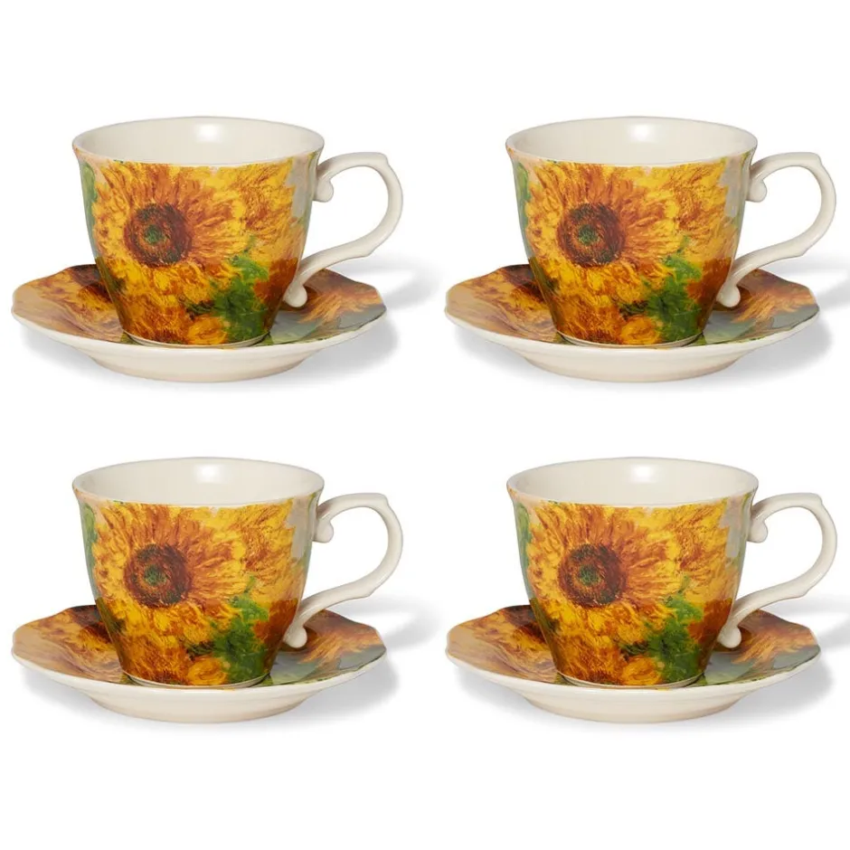 Online Monet Sunflowers Teacup and Saucer Tableware
