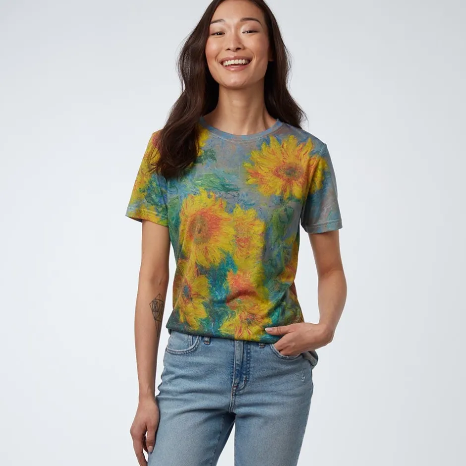 New Monet Sunflowers Women's Tee Clothing