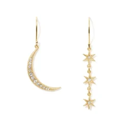 Outlet Moon and Stars Drop Earrings Earrings