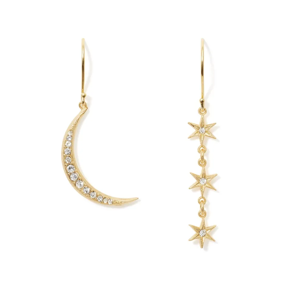 Outlet Moon and Stars Drop Earrings Earrings