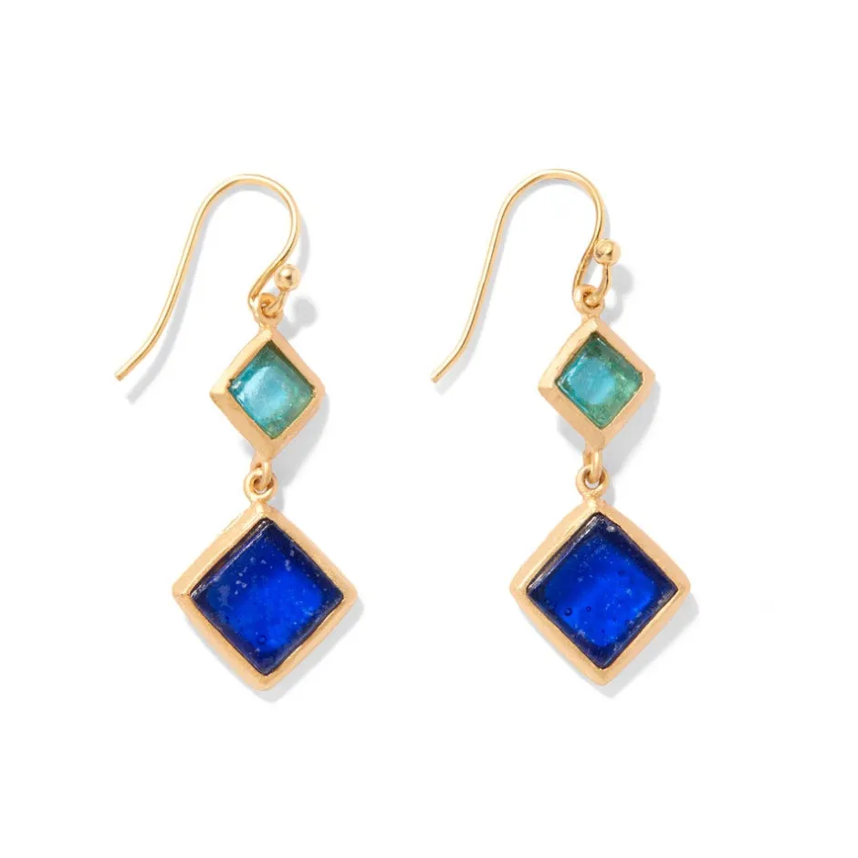 Online Mosaic Column Drop Earrings Earrings