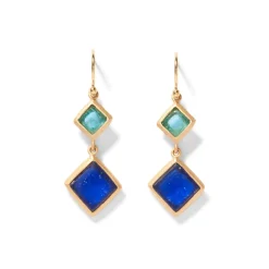 Online Mosaic Column Drop Earrings Earrings