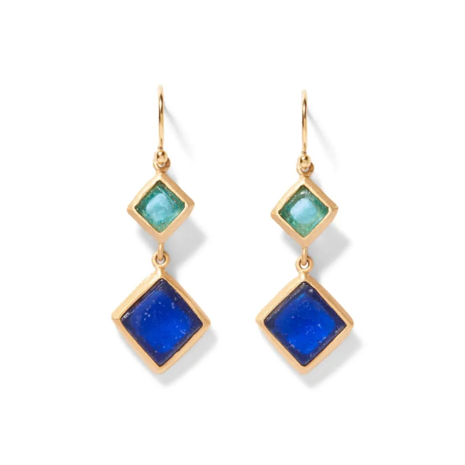 Online Mosaic Column Drop Earrings Earrings