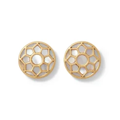 Mother-of-Pearl Mosaic Stud Earrings Earrings