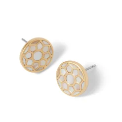 Mother-of-Pearl Mosaic Stud Earrings Earrings