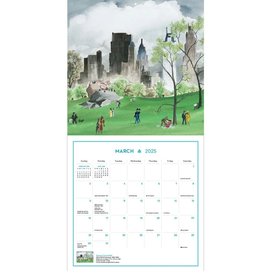 Discount New York in Art Wall Calendar 2025 Calendars