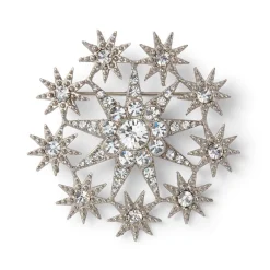 Outlet Ottoman Star Antiqued Silver Brooch Pins & Brooches