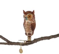 Online Owl Handmade Glass Ornament Ornaments