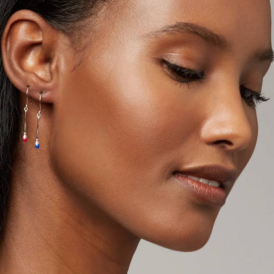 Paintbrush and Palette Drop Earrings Earrings