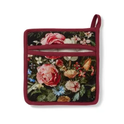 Clearance Peeters Bouquet of Flowers Pot Holder and Oven Mitt Set Tableware