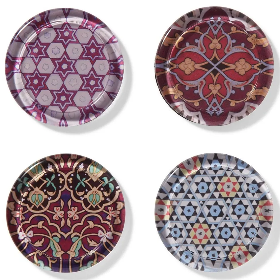 Clearance Persian Patterns Glass Coasters Tableware
