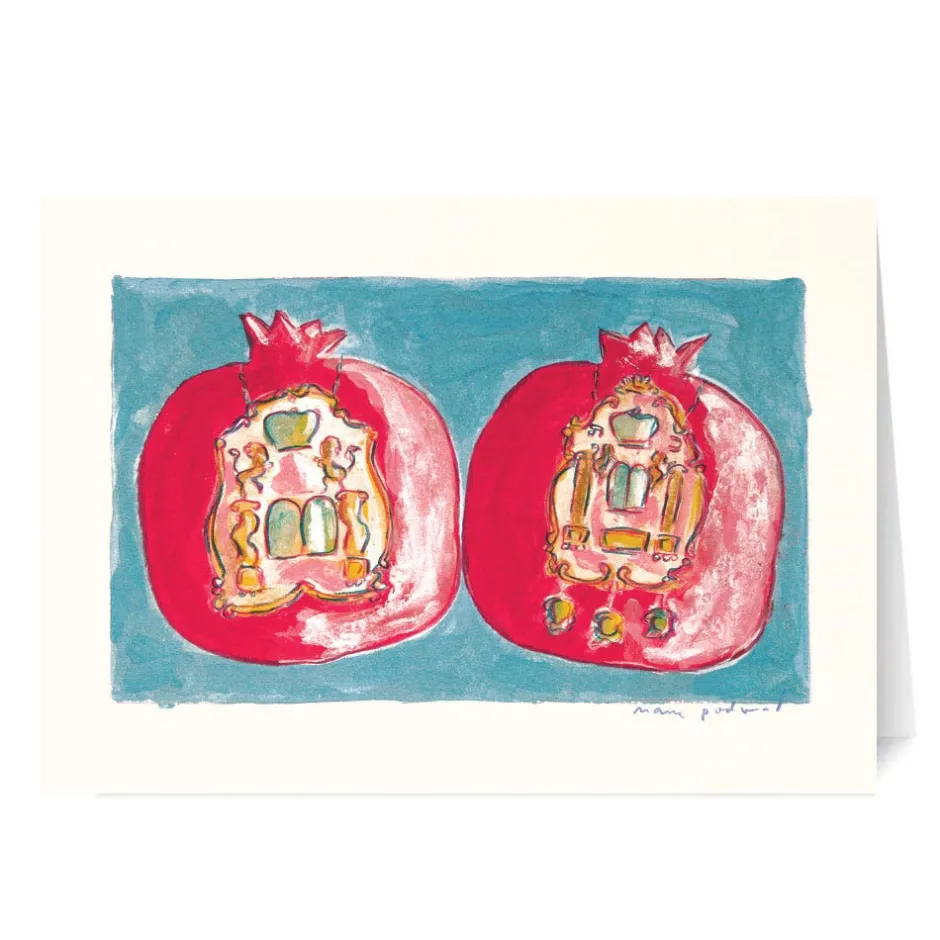 Outlet Podwal: Pomegranate Rosh Hashanah Cards Holiday Cards