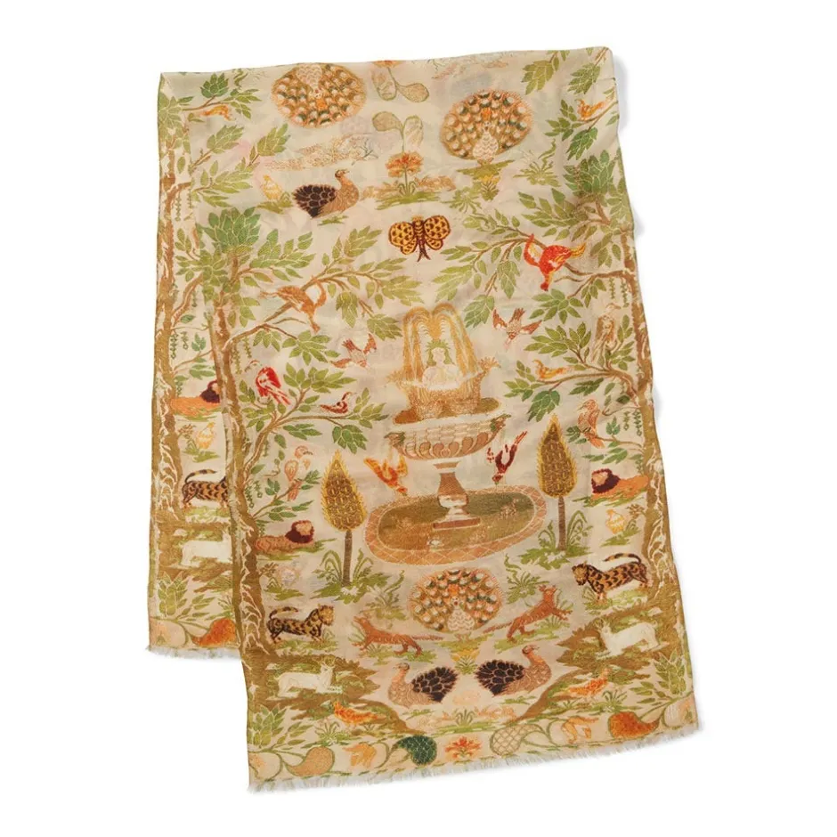 Hot Portuguese Garden Oblong Scarf Scarves & Wraps