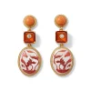 Clearance Qing Bottle Lotus Pond Drop Earrings Earrings