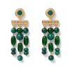 Roman Malachite Chandelier Earrings Earrings