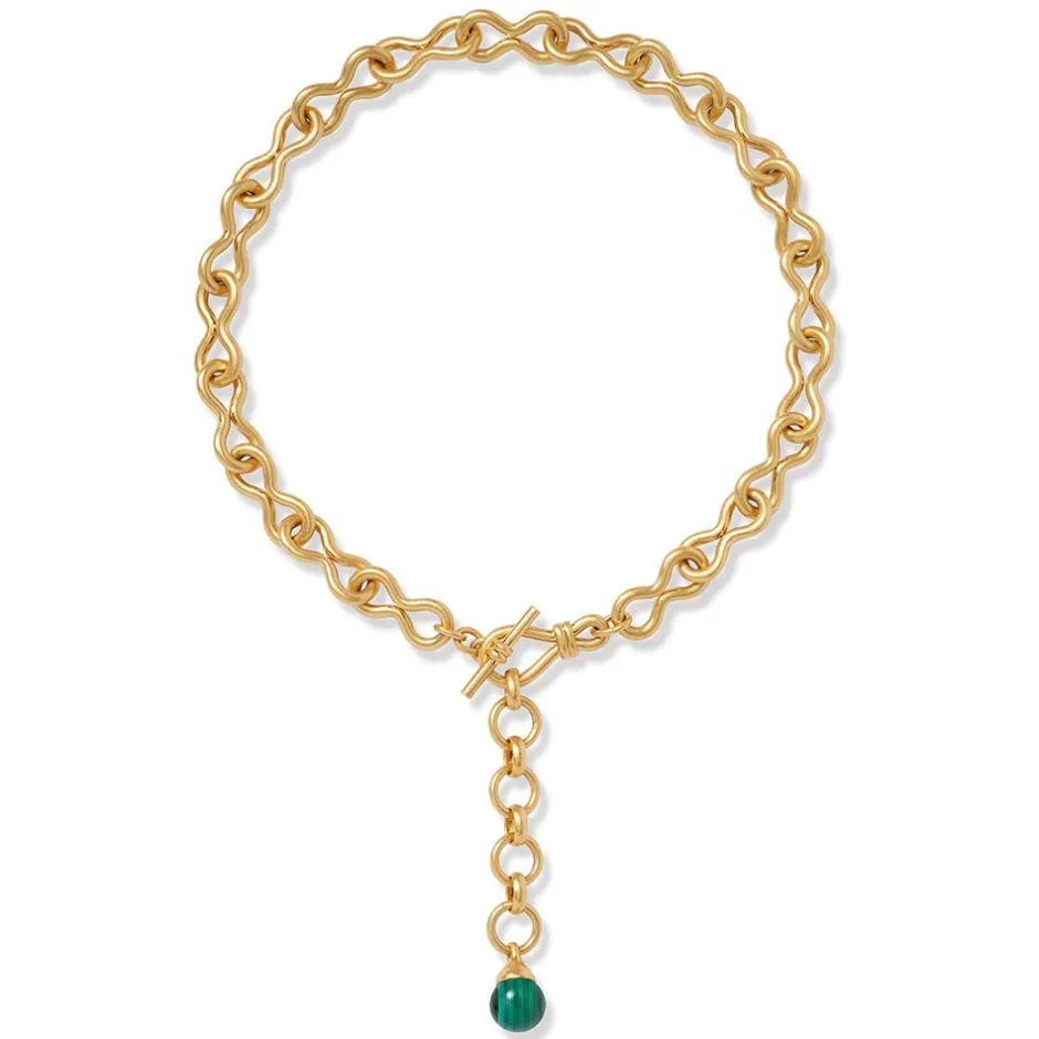 Online Roman Malachite Statement Necklace Necklaces