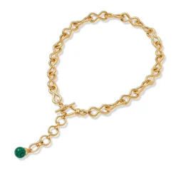 Online Roman Malachite Statement Necklace Necklaces