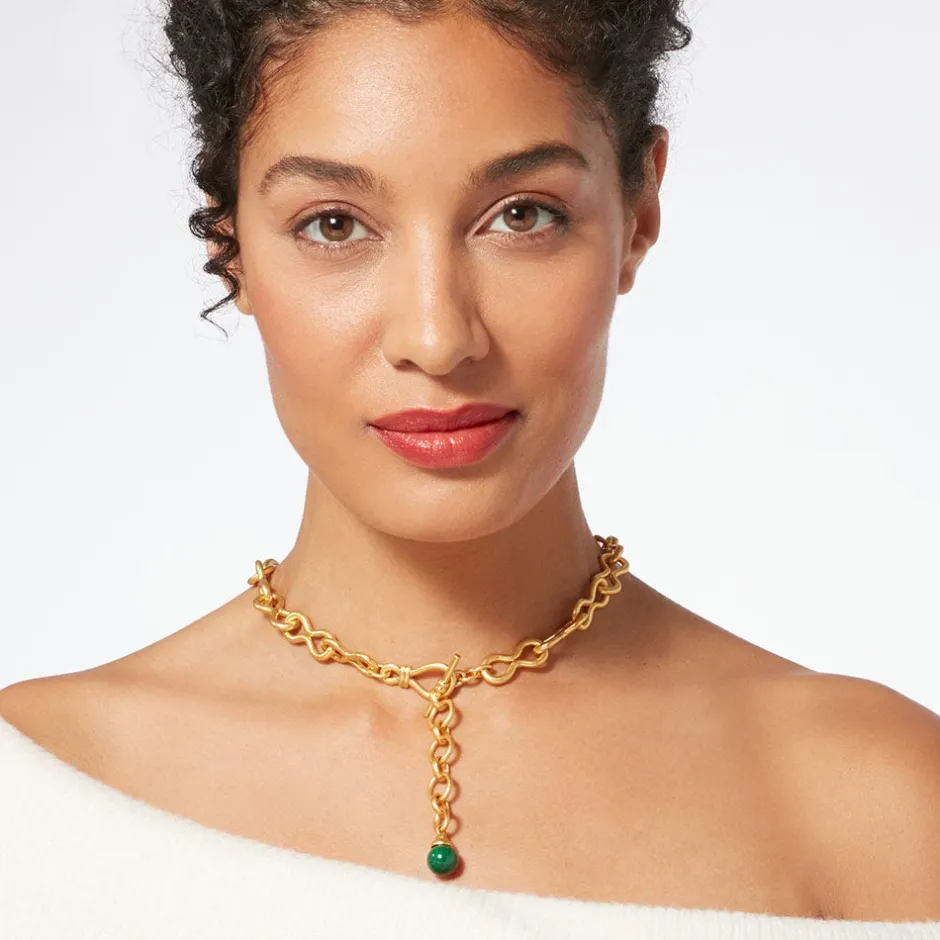 Online Roman Malachite Statement Necklace Necklaces