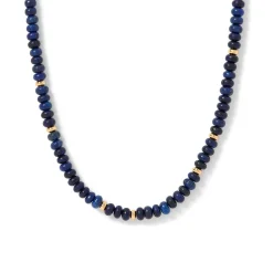 Royal Egyptian Beaded Lapis Necklace Necklaces